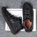 Men's Shoes Leather Unisex Walking Shoes Women Hand Stitching Outdoor Stitched Men Casual Boots_vogvips.com