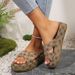 Women's plus Size Slippers Light Comfortable round Toe Plum Blossom Design Outdoor Wear_vogvips.com