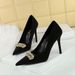 3391-K31 Fashionable And Simple Heels With Thin Ultra High Heels, Shallow Mouth, Sharp Point, Shining Water Diamond_vogvips.com