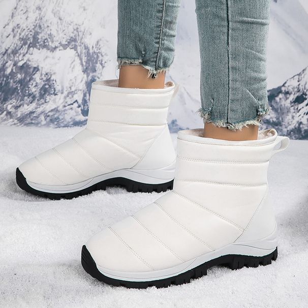 2023 New Large Size Winter Fleece-Lined Warm Snow For Women Thickened Ski Cold-Proof Sports Cotton Shoes Short Boots_vogvips.com
