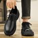 Men's Waterproof Black Business Shoes For Chefs - Non-Slip Rubber Sole, Comfortable & Stylish Work Shoes For Professionals_vogvips.com