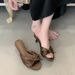 French Chic Open-toe Heeled Sandals For Women - 2026 New Collection: Butterfly Bow Stiletto Slide Sandals, Perfect For Summer_vogvips.com