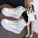 Breathable Mesh High Top Hidden Wedge White Sneakers Women Lightweight Soft 2025 Summer New Versatile Thick Sole Board_vogvips.com