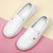 Flat Nurse For Women's Summer Leisure Comfortable Soft Soled Small White Sh, Anti Slip And Breathable Medical Work_vogvips.com
