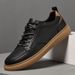 Single Shoes Cowhide Men's Board Shoes Genuine Leather Casual Men's Low-top Trendy Brand Small Leather Shoes Men_vogvips.com