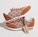 Womens Brown Monogram Print Casual Sneakers Low Top Shock Absorbing Lace Up Shoes_vogvips.com