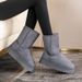 Long For Women New Hot-Selling Boots Winter Fleece-Lined Thickened Harbin Cold-Proof Snow Non-Slip Large Cotton Shoes_vogvips.com