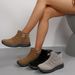 Women's Plus Size Suede Ankle Boots With Side Zipper Thick Sole Round Toe Over-the-Ankle Martin Style_vogvips.com