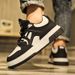 Men's In Spring, High-End, Versatile, Casual, Niche, Black Panda Board Shoes, Youth Sports, Height Increasing, White And_vogvips.com
