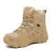 「XGXC」Winter High-top, Double-faced Fleece Combat Boots, Stylish Outdoor Travel And Camping Waterproof Tactical Boots, Direct Sales_vogvips.com