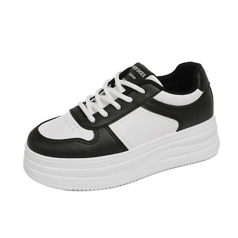 Height-increasing Thick-soled Platform Sports Sneakers, White Women, Versatile For Spring And Autumn, 2026 New Casual_vogvips.com