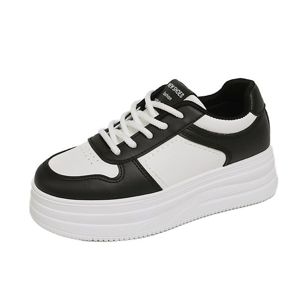 Height-increasing Thick-soled Platform Sports Sneakers, White Women, Versatile For Spring And Autumn, 2026 New Casual_vogvips.com