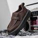 2026 Summer-Autumn New Korean Style Trendy Black Men's Woven Casual Travel Driving Shoes Wholesale_vogvips.com