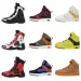 Mens Multicolor High Top Motorcycle Boots Breathable Protective Shoes For Riding And Outdoor Sports_vogvips.com