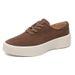 ShoeVault Britih Style Round Toe Derby Men' Sneaker High Street Trend Commuting Height Increaing Simple Thick Sole Caual_vogvips.com