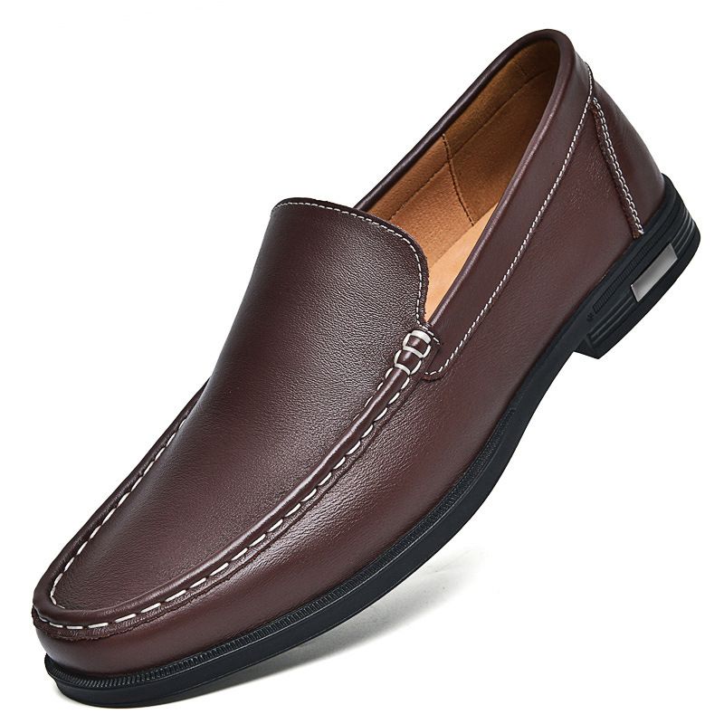 Large 45 Men's Slip-On 46 47 Set Foot Loafers 48 Genuine Casual Small Size 37 Soft Sole Leather Shoes_vogvips.com