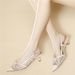 In-stock Wholesale Commuter Shoes, Elegant And Stylish High Heels, 2026 Spring-summer New French Pointed-toe Sandals For_vogvips.com