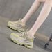 Thick-soled Retro Dad Shoes Women's Height Increase Casual Versatile Sports Hot Diamond Red Women's Shoes_vogvips.com