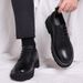 European Warm Series Men's Low-Top Height-Increasing Martin Boots British Style Round Toe Chunky Black Work Thick-Soled Casual Leather Shoes_vogvips.com