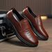2025 Summer New Fashion Business Work Soft Sole Comfortable Breathable Trendy Men's Casual Leather Shoes_vogvips.com