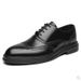 Business Formal Leather Men, Breathable Casual Brogue For Autumn, Korean Style British Wedding Groom Shoes_vogvips.com