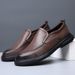 New Men's High End Business Dress Fashion Versatile Casual Leather Shoes_vogvips.com