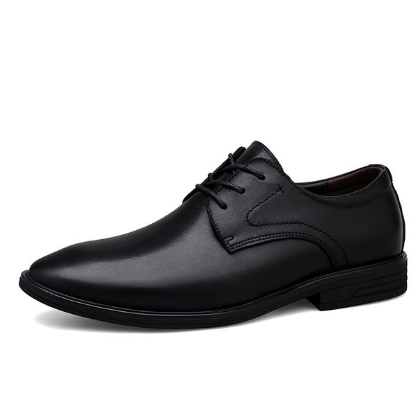 New Genuine Leather Casual Korean Style Youth Trend British Autumn Spring Business Formal Men's Shoes_vogvips.com