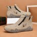 New Autumn And Winter Mid-top Martin Women, Fashionable Zippered Women's Short Boots, Cross-border Foreign Trade Outdoor_vogvips.com