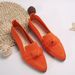 Manufacturer Wholesale New Women's Spring Autumn Pointed Toe Slimming Flat Slip-On Casual Butterfly Knot Shoes_vogvips.com