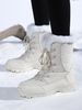 Black Snow For Women Winter Fleece Lined Thickened Warm Shoes Waterproof Non-Slip Northeast Outdoor Skiing Big Cotton_vogvips.com