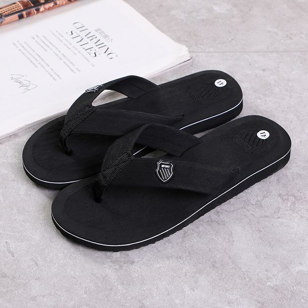 Men's Korean Style Summer Trendy Slippers Indoor Outdoor Casual Beach Flip Flops Beckham's Style Home Factory Direct Supply_vogvips.com