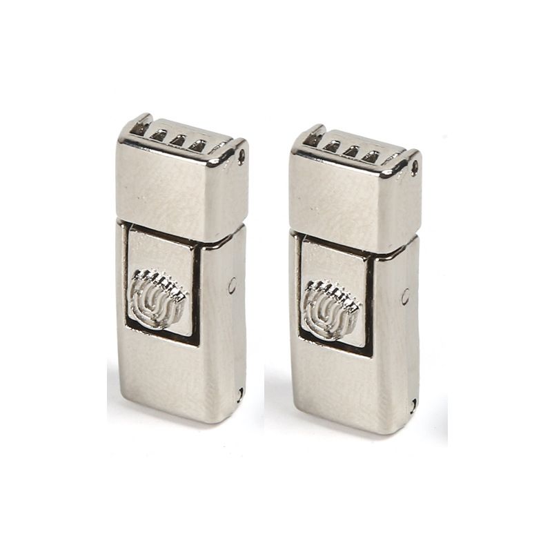 Lazy Shoelace Buckle Elastic Free Tie Metal Buckle Head Black And White Flat Men And Women Elastic Children's Accessories_vogvips.com