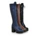 Women's High Side Zipper Long Tube Lace-up Chunky Heel Martin Boots Plus Size Shoes_vogvips.com