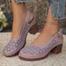 Summer And Thick-Heeled Women, New Large-Size High-Heeled Sandals For Casual Wear,_vogvips.com