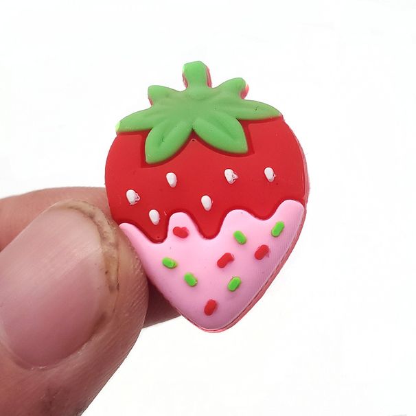 Cartoon Fruit Accessories PVC Soft Rubber Shoes Flower Shoe Buckle Decorative Buckle_vogvips.com