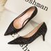 Women S Pumps Style Fashionable And Sexy Nightclub Slimming Stiletto High Heels Banquet Shallow Mouth Pointed Toe_vogvips.com