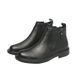 European Warm Series Martin Short Cowhide Round Toe Zipper Leather Mid-Calf Trendy Korean Boots Men's British Style_vogvips.com