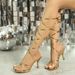 161-6 New 2025 Roman Style Wrapped Strap High Sandals For Women With Square Toe And Thin Heel_vogvips.com