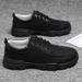 European Warm Series New Autumn Winter Martin Boots Low-top Versatile Trendy Men's Leather Waterproof Non-slip Work Shoes_vogvips.com