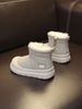 Children's Snow Waterproof Boy's Ankle Boot 2024 New Arrival Girls' Boots Thickened Heattech Cotton Winter Shoes Tide_vogvips.com