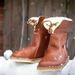 Women's Winter Snow Boots Mid-Calf Faux Fur Lined Warm Non-Slip Rubber Sole Round Toe Lace-Up Casual Boots For Women (Black/Red/Navy/Tan/Brown)_vogvips.com