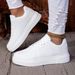 ZERJER Unisex Sneakers, New Arriva Large Size Cassic Retro Men's Sports Skate White Thick-Soed Tennis Shoes, Soid_vogvips.com
