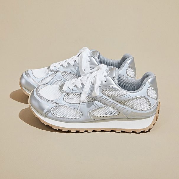 Daddy Shoes Female Student Sports Running Casual Shoes Mesh Breathable_vogvips.com