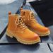 Zhongbang Men's Martin Boots Outdoor Rhubarb Boots Tooling Outdoor Men's Boots Leather Light Luxury Leather Boots_vogvips.com