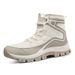 Winter Snow Boots Women High-top Outdoor Warm Solid-color Outdoor Shoes Women Anti-slip Wear-resistant Casual Ankle Boots Women_vogvips.com