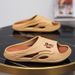 Men's Slippers 2025 Summer New Style, Lightweight Outdoor Wear, Comfortable Home Use, With A Sense Of Stepping Poop,_vogvips.com