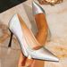 Elegant Silver Stiletto Pumps – Pointed-Toe High Heels For Women, Inspired Office & Party Dress Shoes_vogvips.com