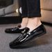 Men's Slip-On Loafers – Style Shine Leather Shoes (Lazy & Professional)_vogvips.com