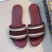 New Hot-selling Ladies Slippers, D-brand Embroidered Flat Slippers Women, Suitable For Outdoor Wear,_vogvips.com