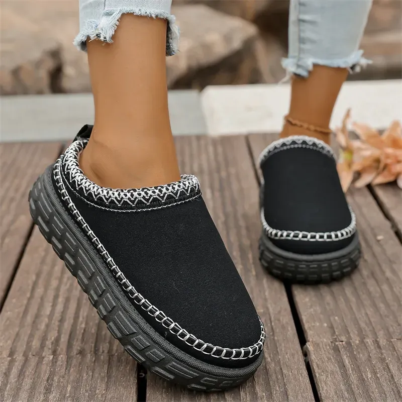 Hot Free Shipping Designer For Woman Cotton Shoes Keep Warm Fashion Boots Outdoor Casual Snow Boots Black Brown White_vogvips.com